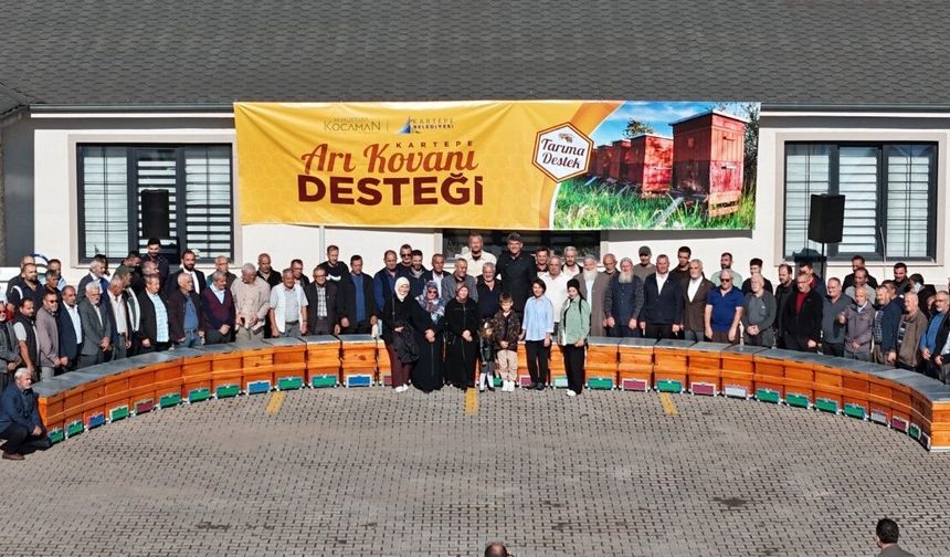 Kartepe'de 125 arıcıya 250 takım kovan desteği