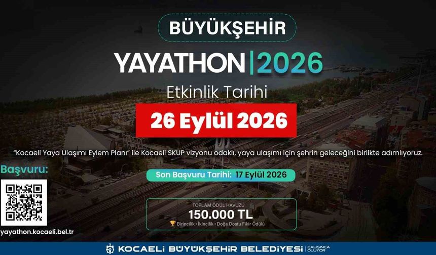 Yaya ulaşımına yenilikçi çözümler arayan yarışmada büyük ödül 150 bin TL
