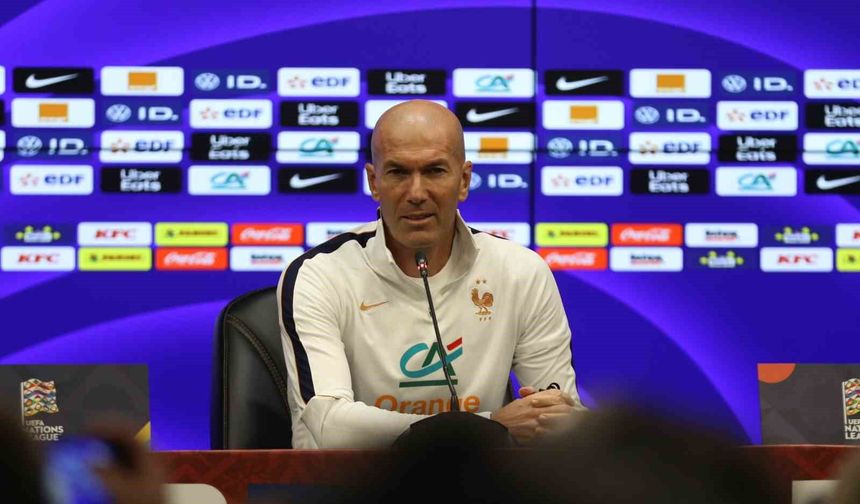 Zinedine Zidane: 'Zidane oyunu diye bir şey yok. Yarın herkes Fransa takımını görecek'