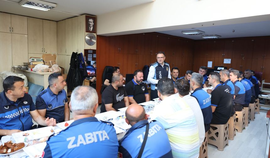 Başkan Gökçe’den Zabıta Teşkilatına Teşekkür