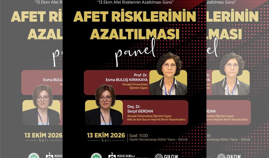 Afet Risklerinin Azaltma Yöntemleri Gölcük’te Anlatılacak