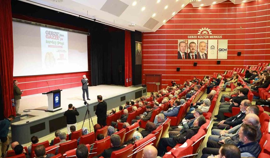 Gebze'de Gazze için 'Sumud'dan Umuda' buluşması