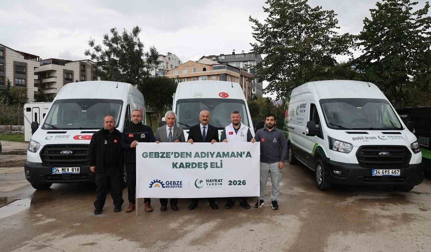Gebze'den Adıyaman'a uzanan yardım köprüsü