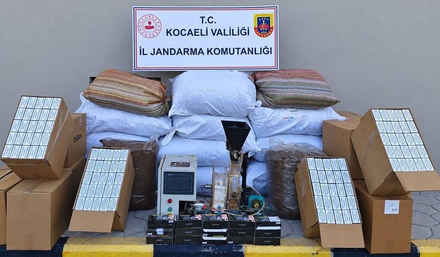 Kocaeli'de 1 milyon TL değerinde kaçak tütün ele geçirildi