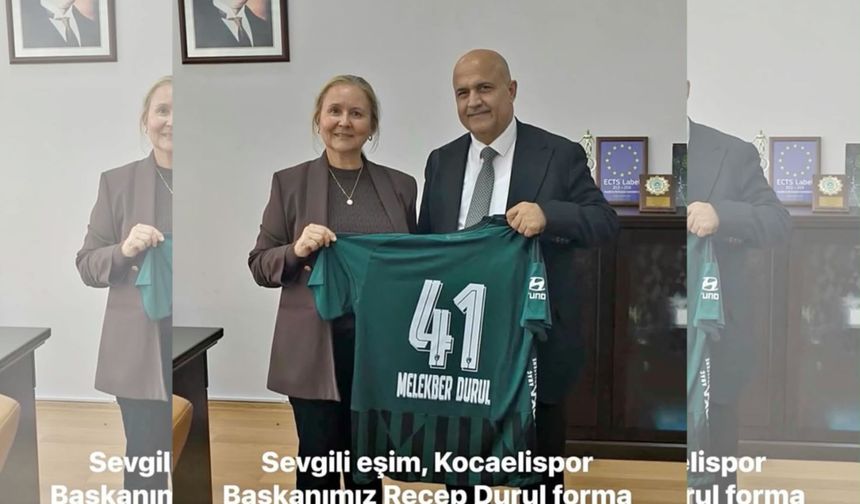 Başkan Recep Durul’dan  Eşine Özel Forma Hediyesi