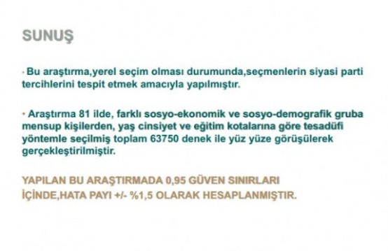 GERÇEK ANKET SONUÇLARI