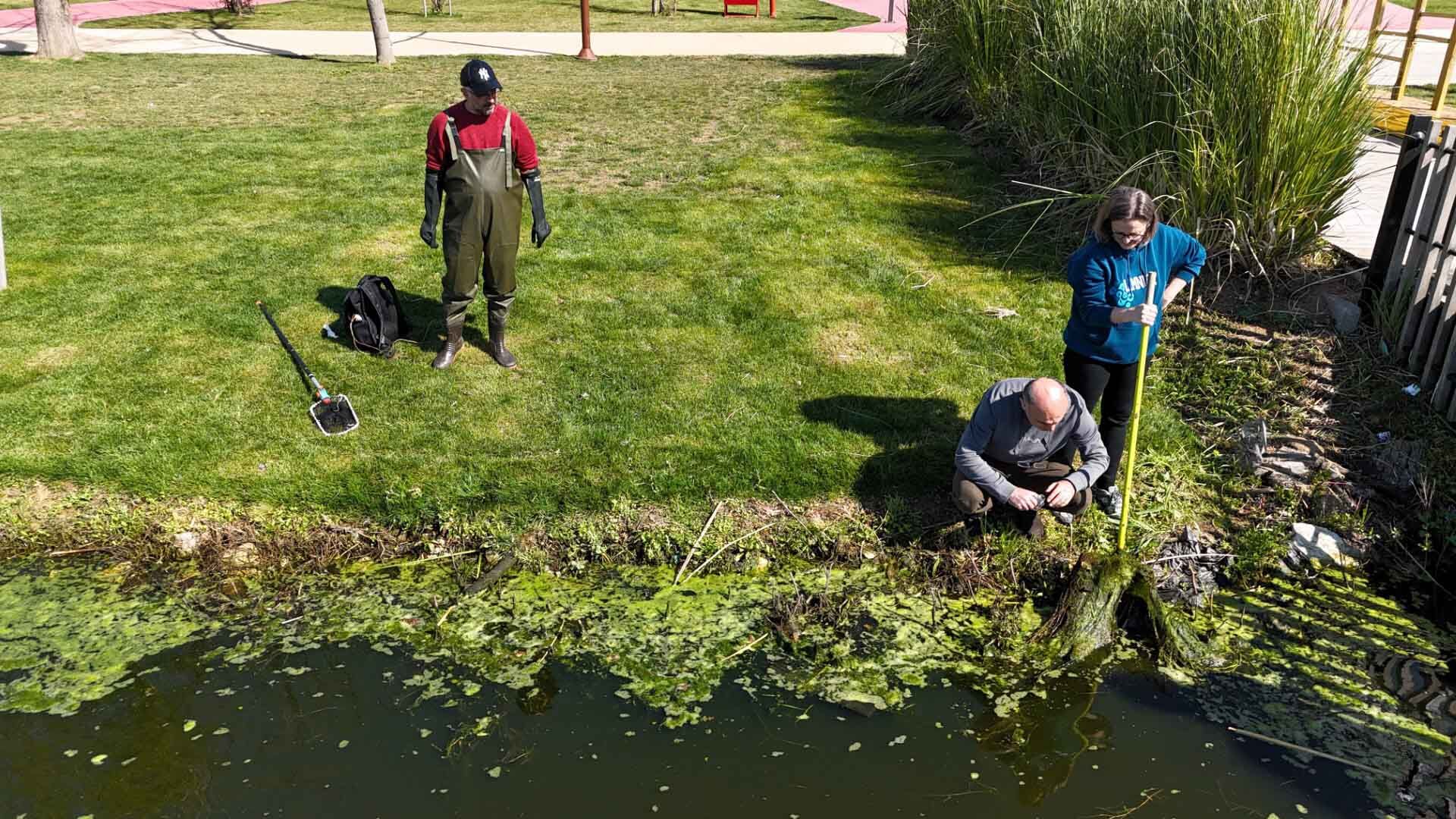İzmit Millet Bahçesi'nde Su Göletine Bilimsel Çalışma (3) (Büyük)