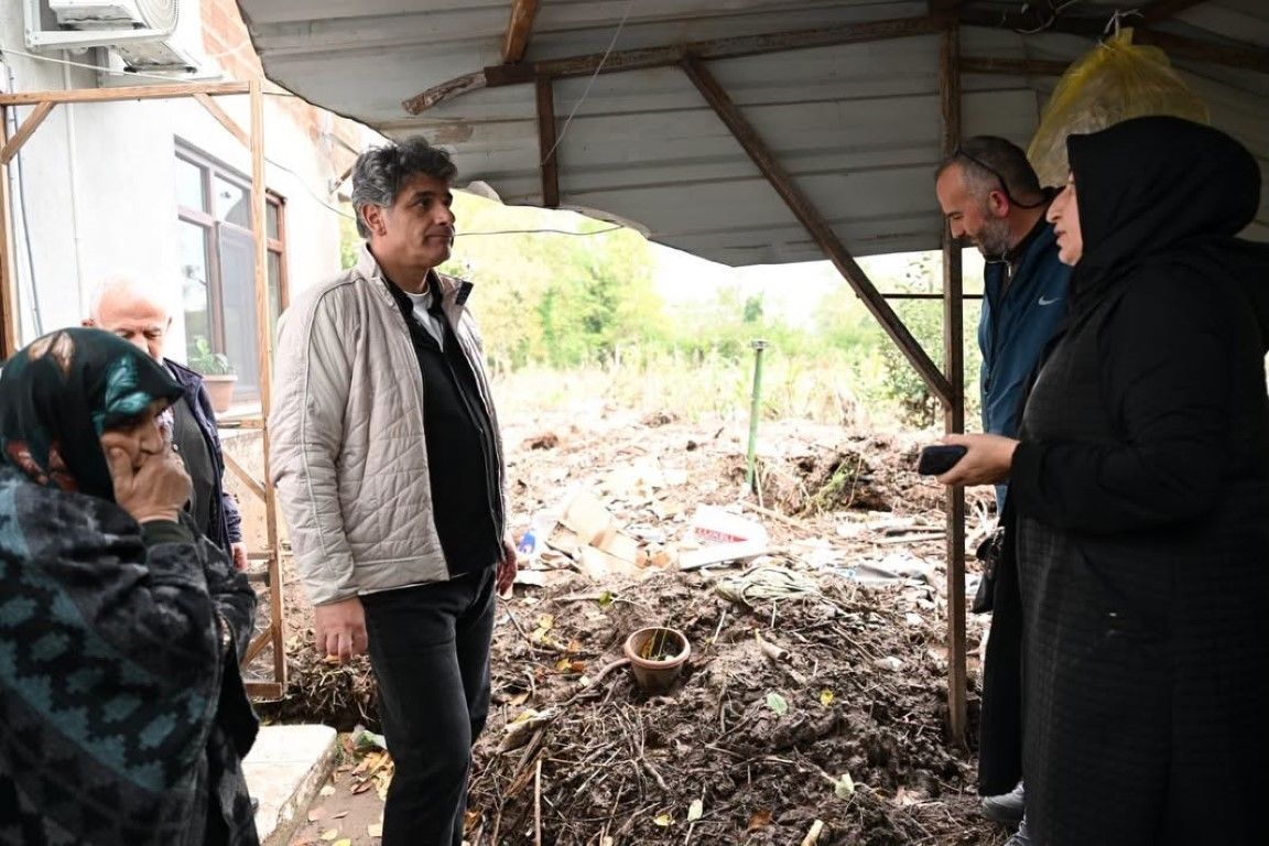 Kartepe'de afetten etkilenen ailelere ziyaret