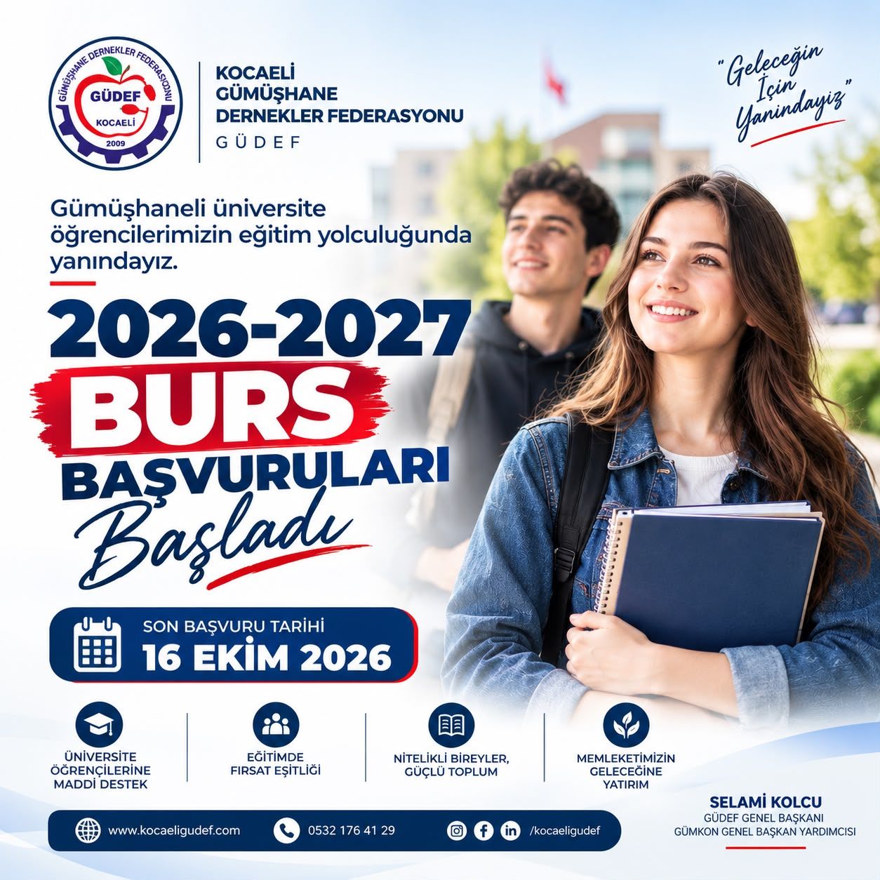 Kocaeli Güdef’ten Gümüşhaneli Gençlere Eğitim Desteği